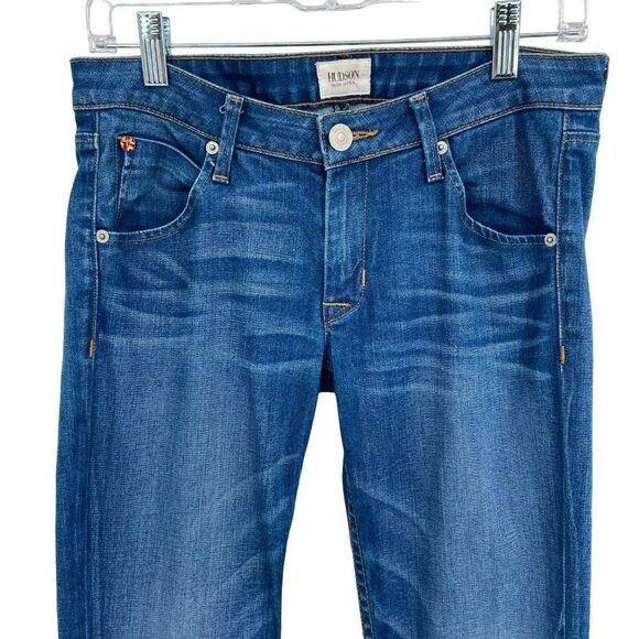 Hudson BACARA STRAIGHT FLOOD CUFFED Jeans Medium Wash Size 26 - Picture 6 of 11